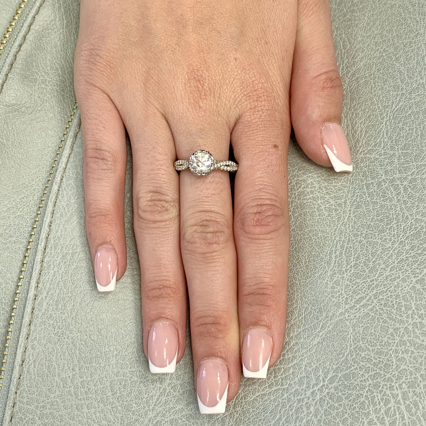 1.06 ct. Forvermark Diamond in 18K Two Tone Verragio Ring 7.25US