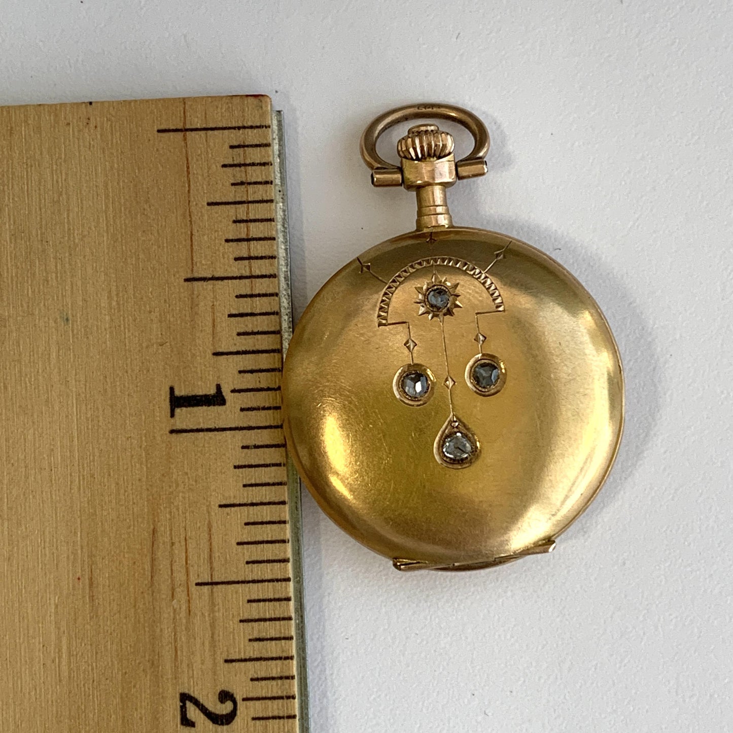 Antique Watches in 14K Yellow Gold With Old Mine Diamonds