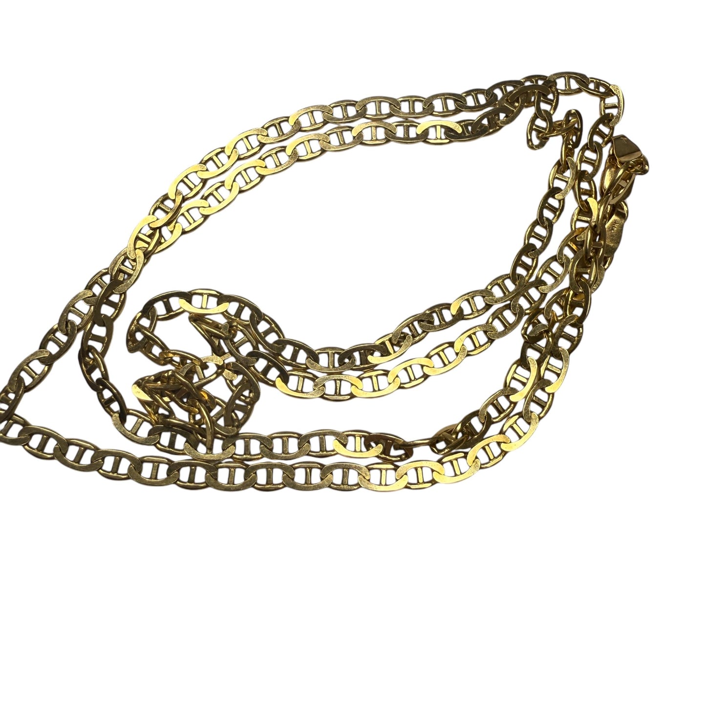 Italy 14k Yellow Gold Mariner Chain 24inch 11.91g.