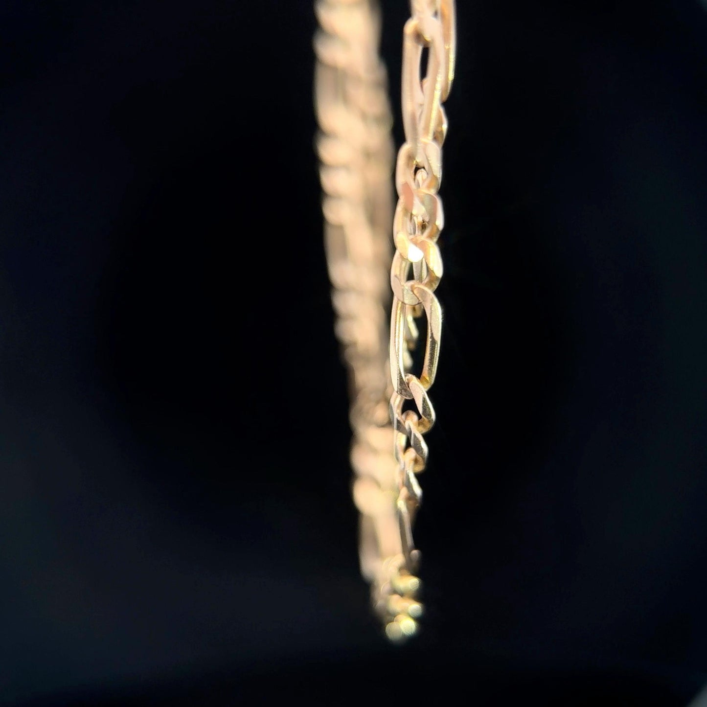 14k Yellow Gold Figaro Chain 21" 12.39g.