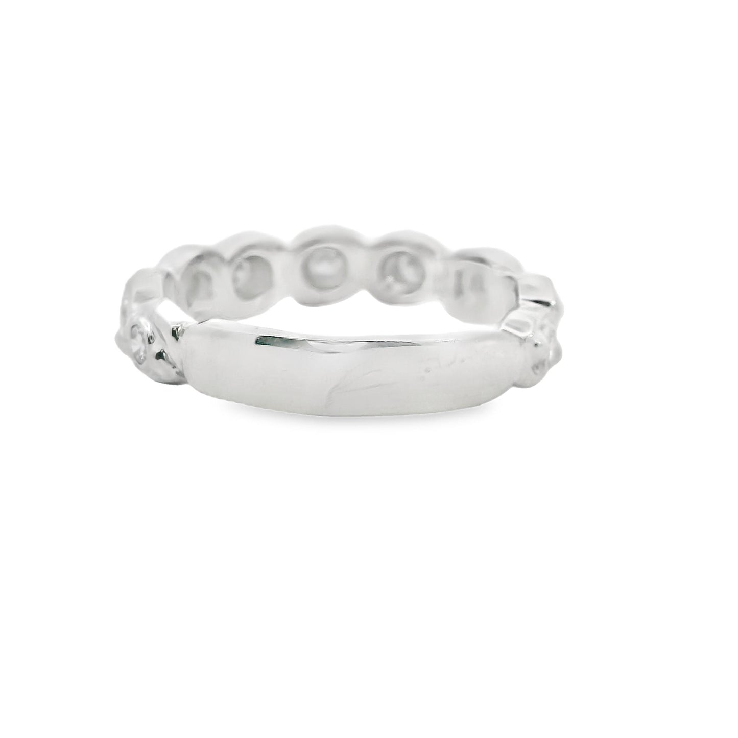 Platinum Wave 0.31cttw. White Diamond Ring 6.03g 6.25US