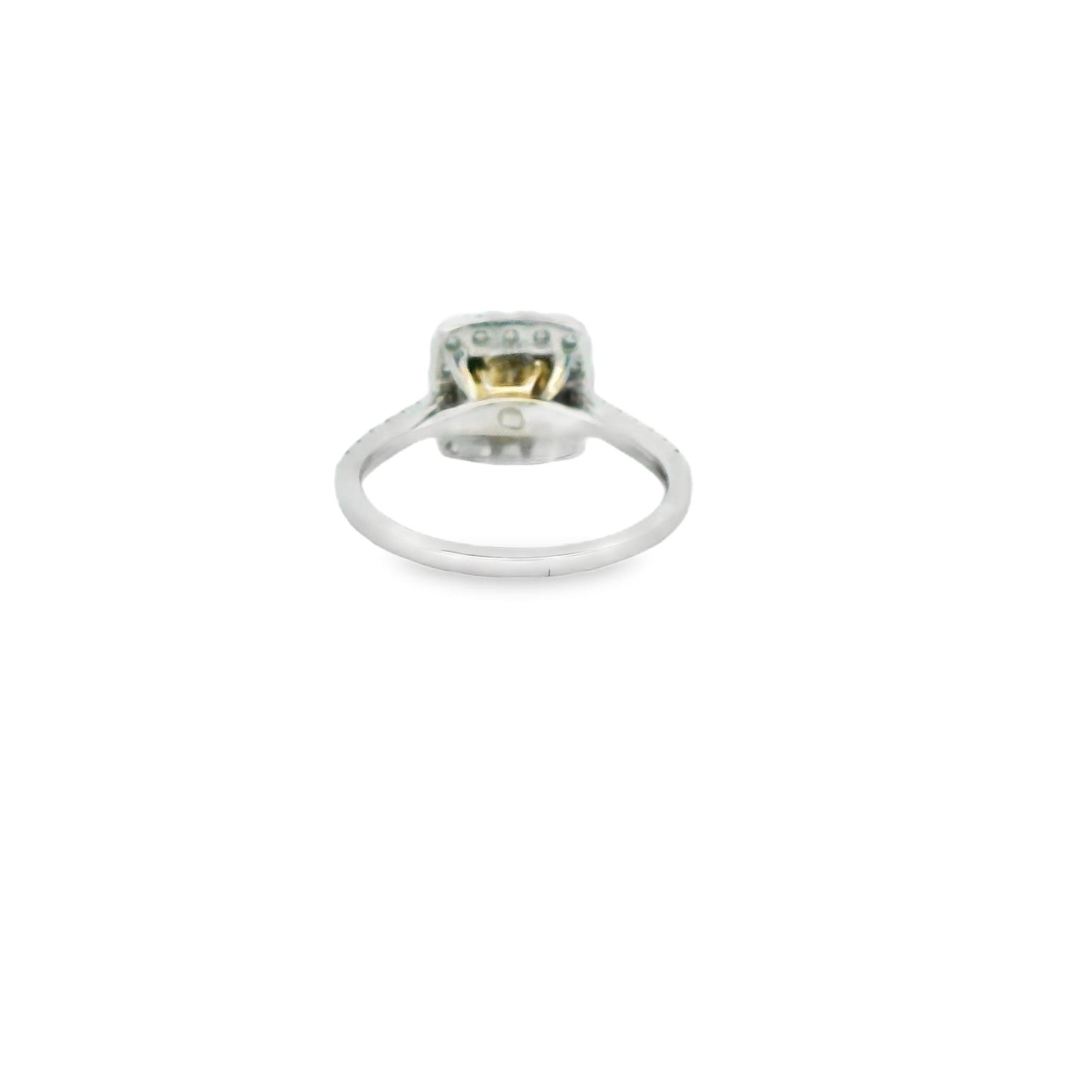 1.26 Fancy Pinkish Brown Diamond Enganement Ring in Platinum 6US 4.72g.