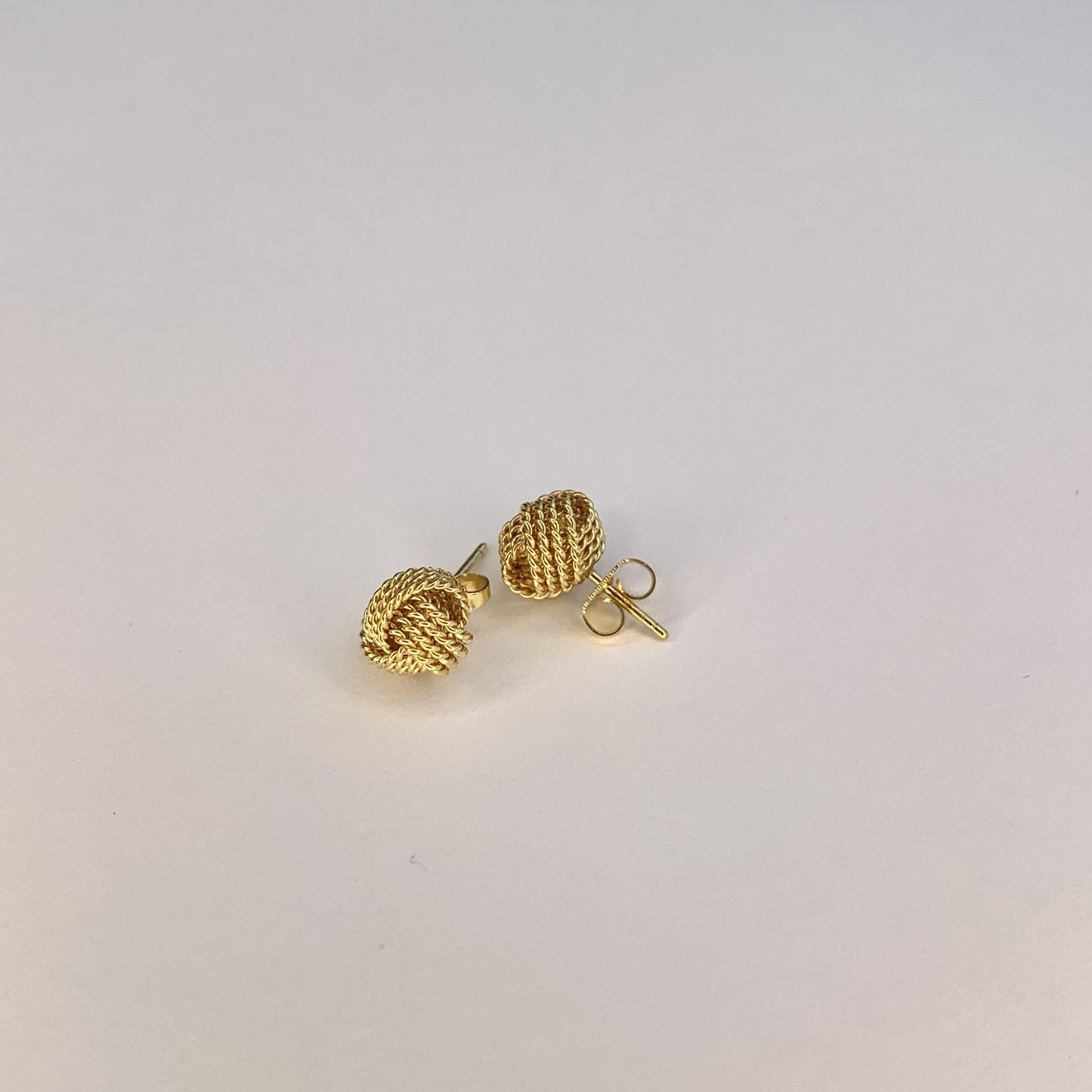 Estate Tiffany & Co. 18k Yellow Gold Twisted Rope Earrings