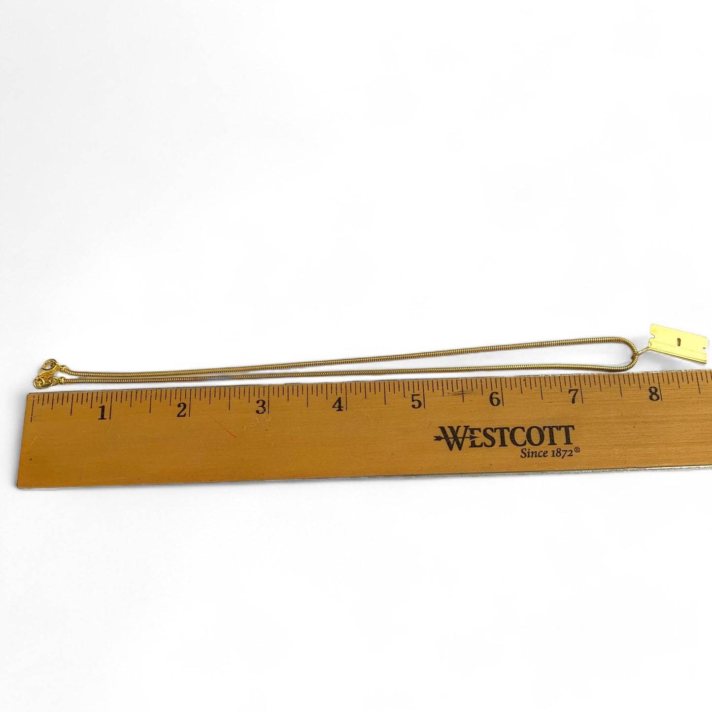 18K Yellow Gold Blade Necklace 8.01g.