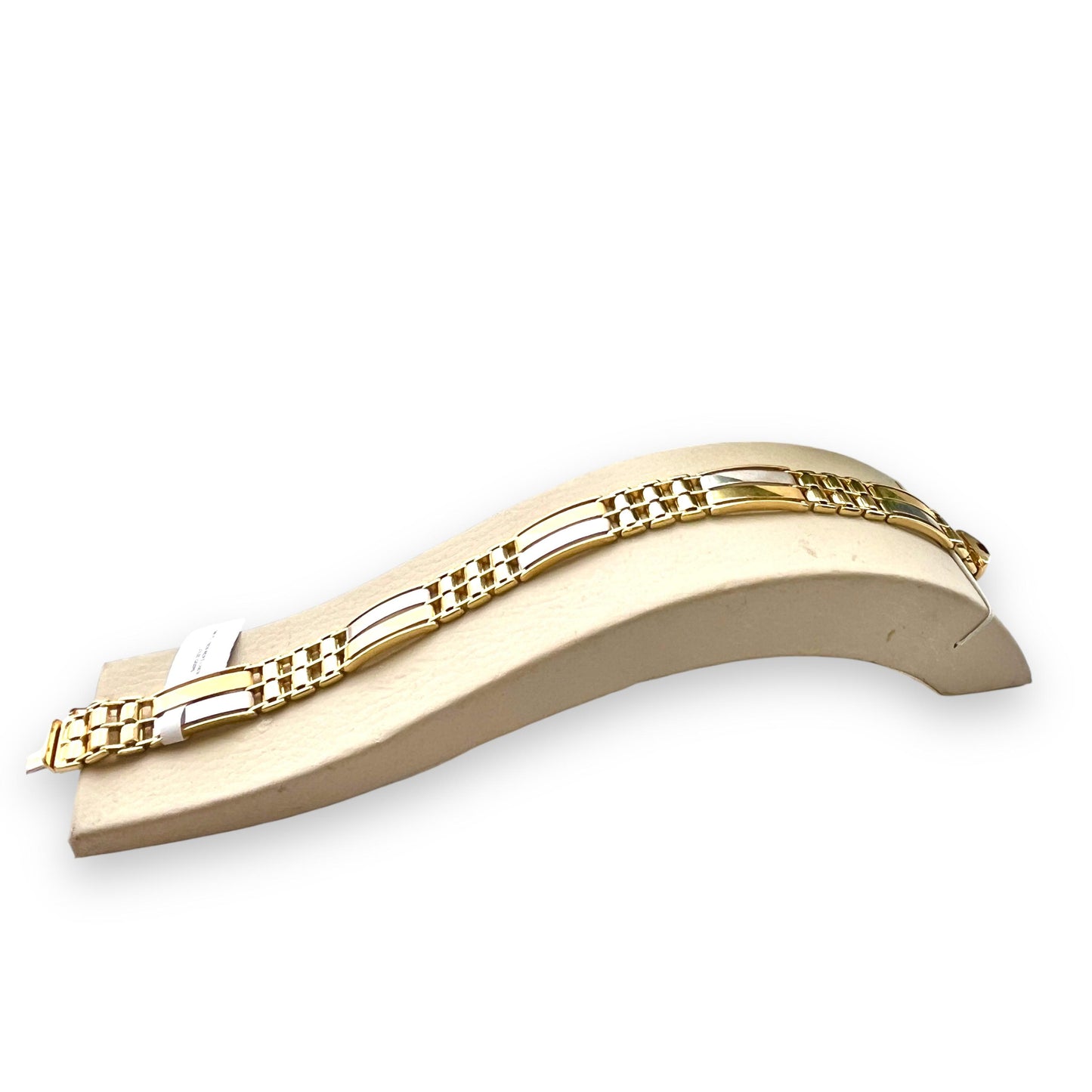 14k Two Toned Gold Whatch Style Bracelet