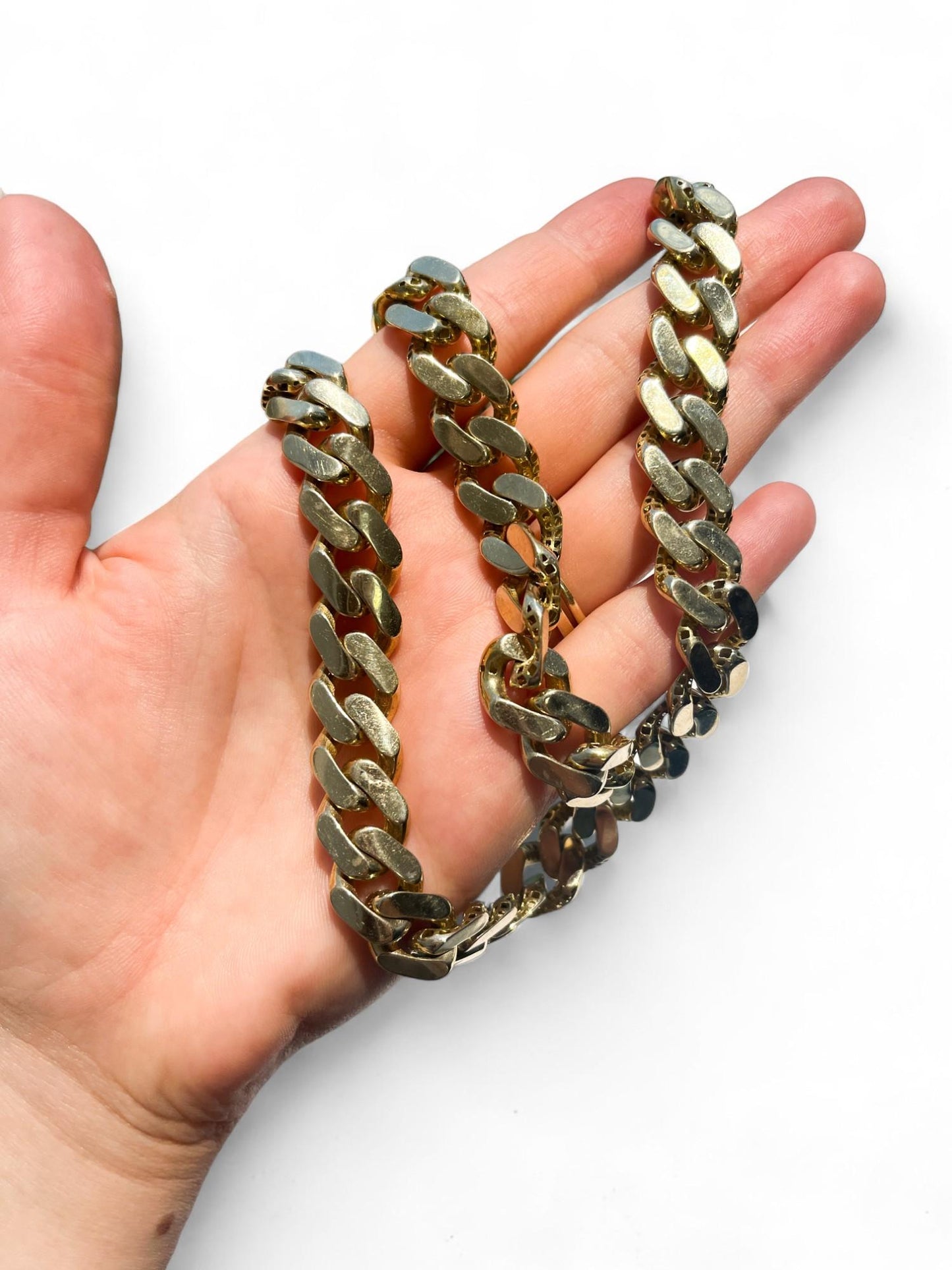 Monaco Chain Classic 10K Yellow Gold 11.5 inch