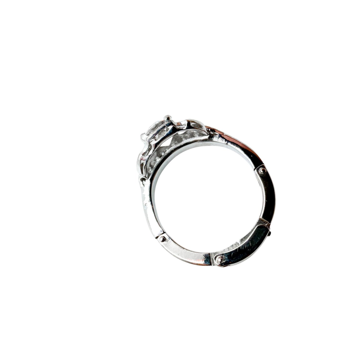 1.12 ct. White Diamond Art Deco Ring in 14k White Gold GIA Certified 7US