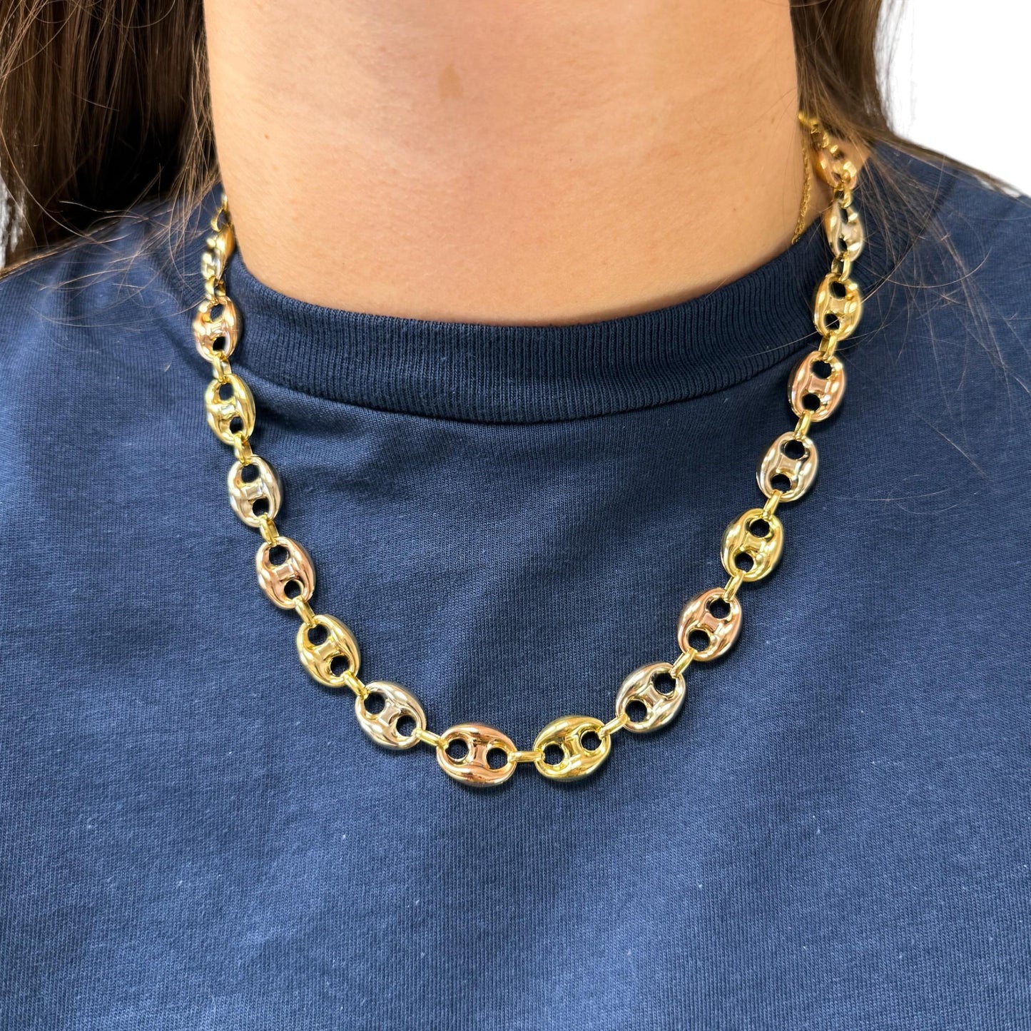 18k Yellow Gold Mariner Link Chain 41.04g. 20inch.