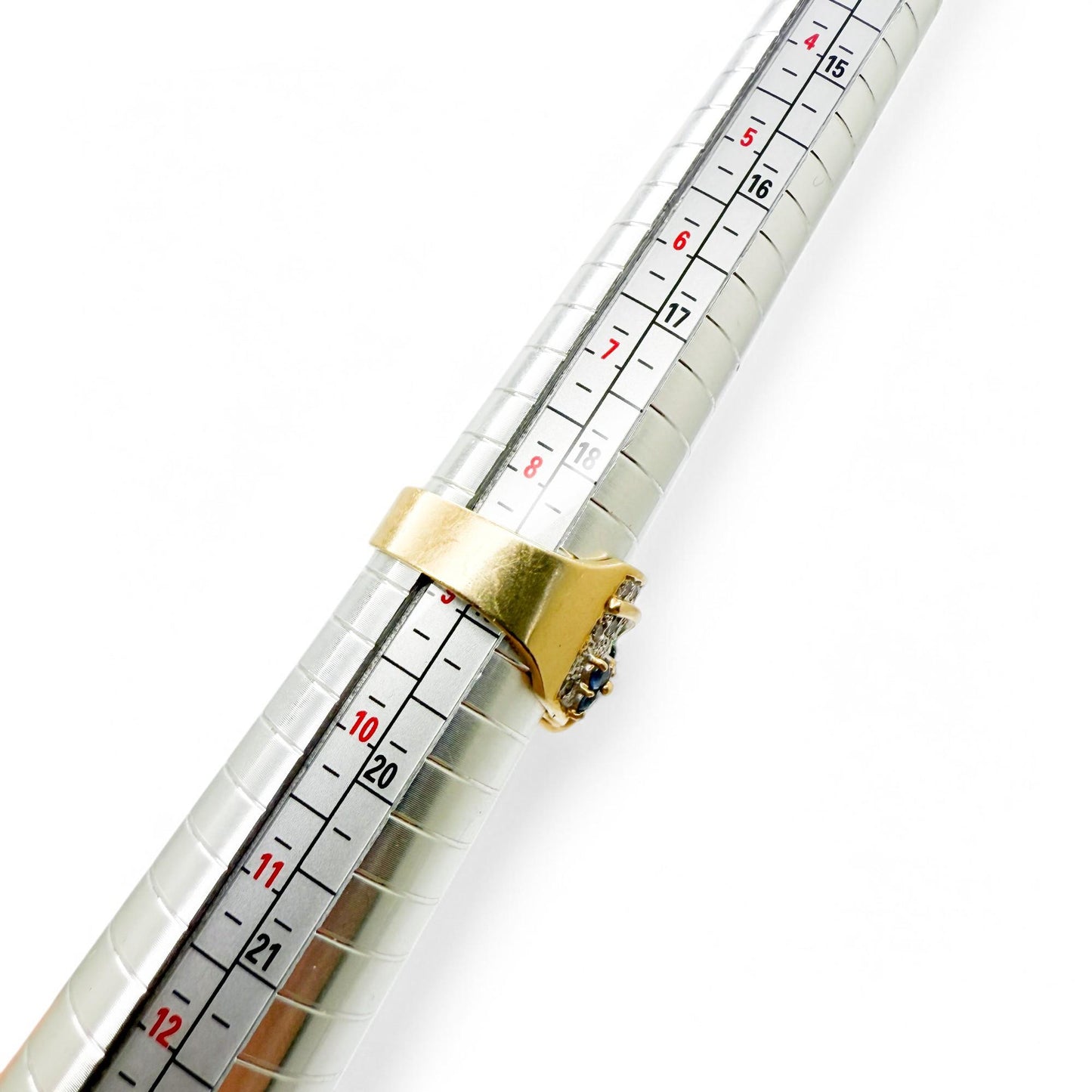 14k Yellow Gold Le Vian Flower Ring with 1.30cttw White Diamond & Gemstones 9US