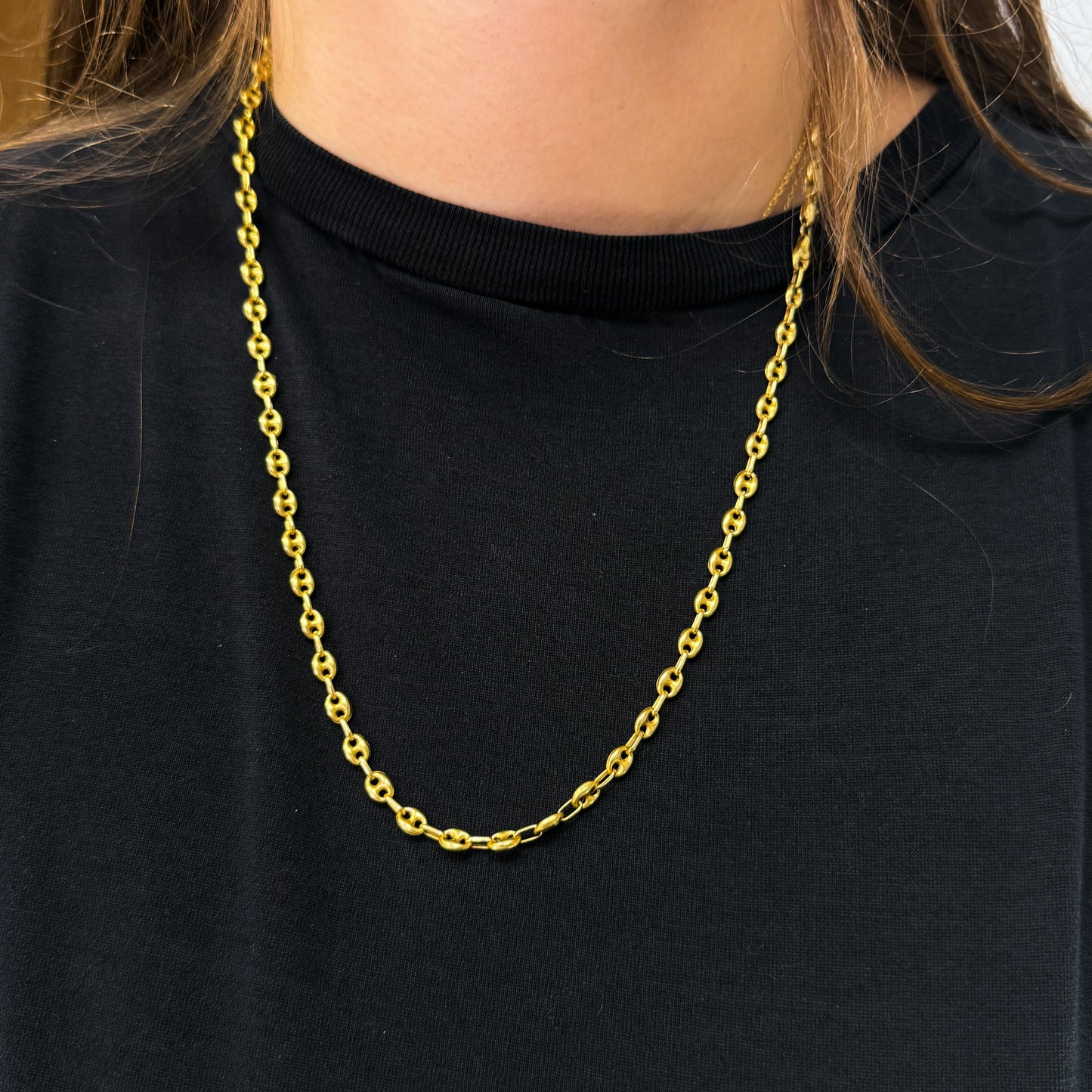 18k Yellow Gold Gucci Anchor Link Chain 22.5 inch 15.51g.