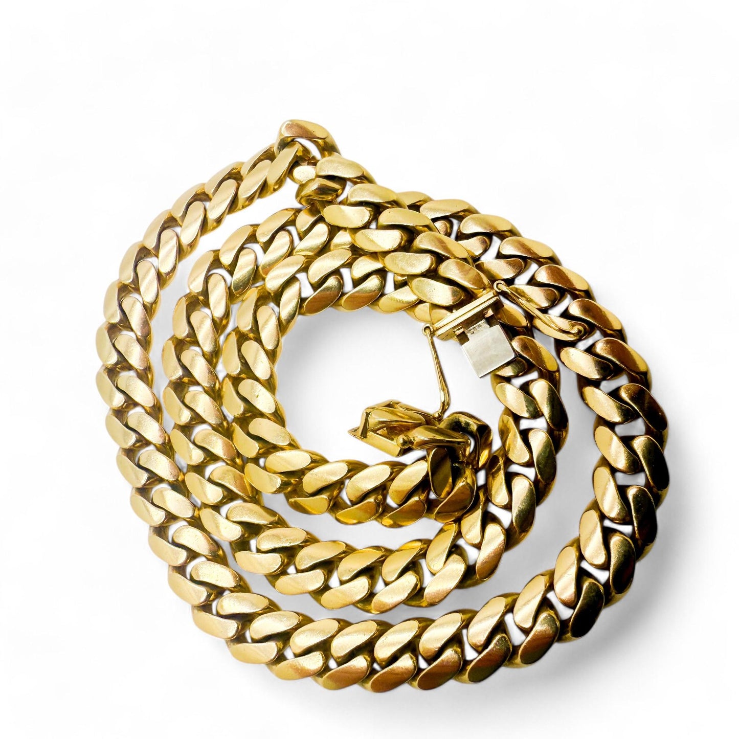 14K Yellow Solid Gold Cuban Chain 26 inch 307.5g