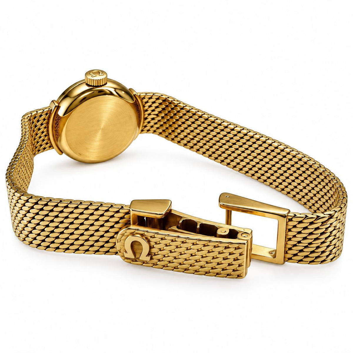1960's Vintage De Ville Ladymatic Omega in 18k Yellow Gold 29.45g.