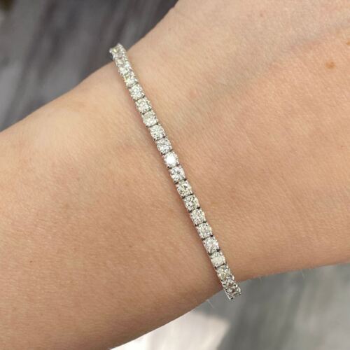 Diamond Tennis Bracelet 4.5ctw in 14k White Gold