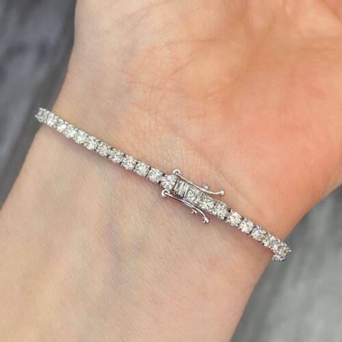 Diamond Tennis Bracelet 4.5ctw in 14k White Gold