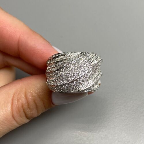 18k White Gold Dome Diamond Ring 2.45ctw