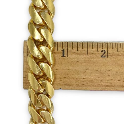 10k Yellow Solid Gold Wide Cuban Linkbracelet