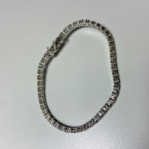 14k White Gold Diamond Tennis Bracelet 8.67ctw