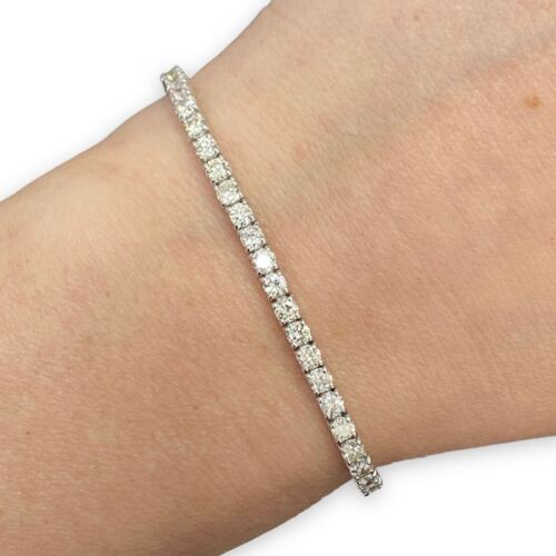 Diamond Tennis Bracelet 4.5ctw in 14k White Gold