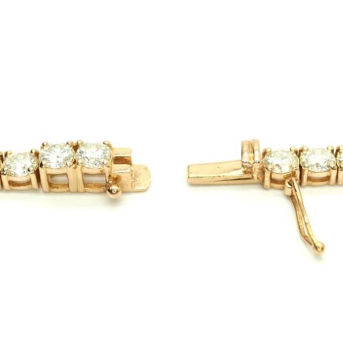 Diamond Tennis Necklace Chain 24.98cttw in 14k Rose Gold