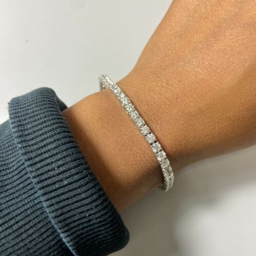 14k White Gold Diamond Tennis Bracelet 8.67ctw