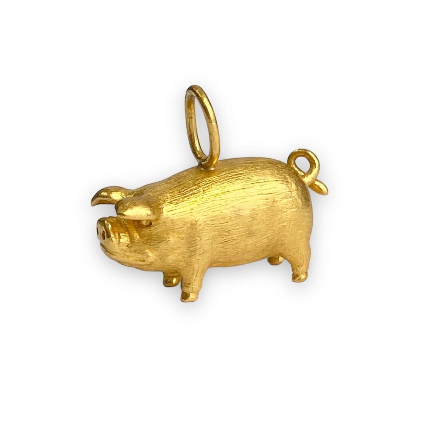 Pig Pandant in 22k Yellow Gold Piggy