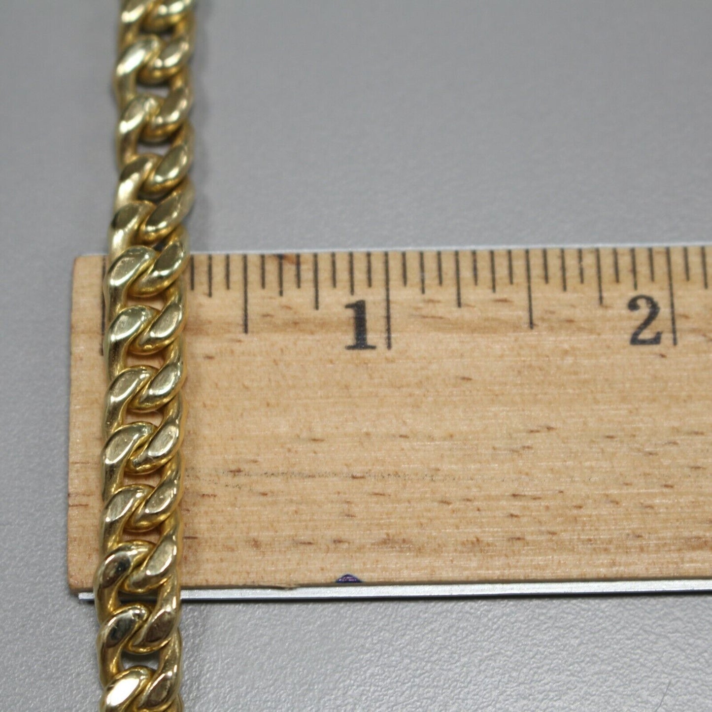18k Yellow Gold Cuban Chain Bracelet 38.1gr 9 Inch