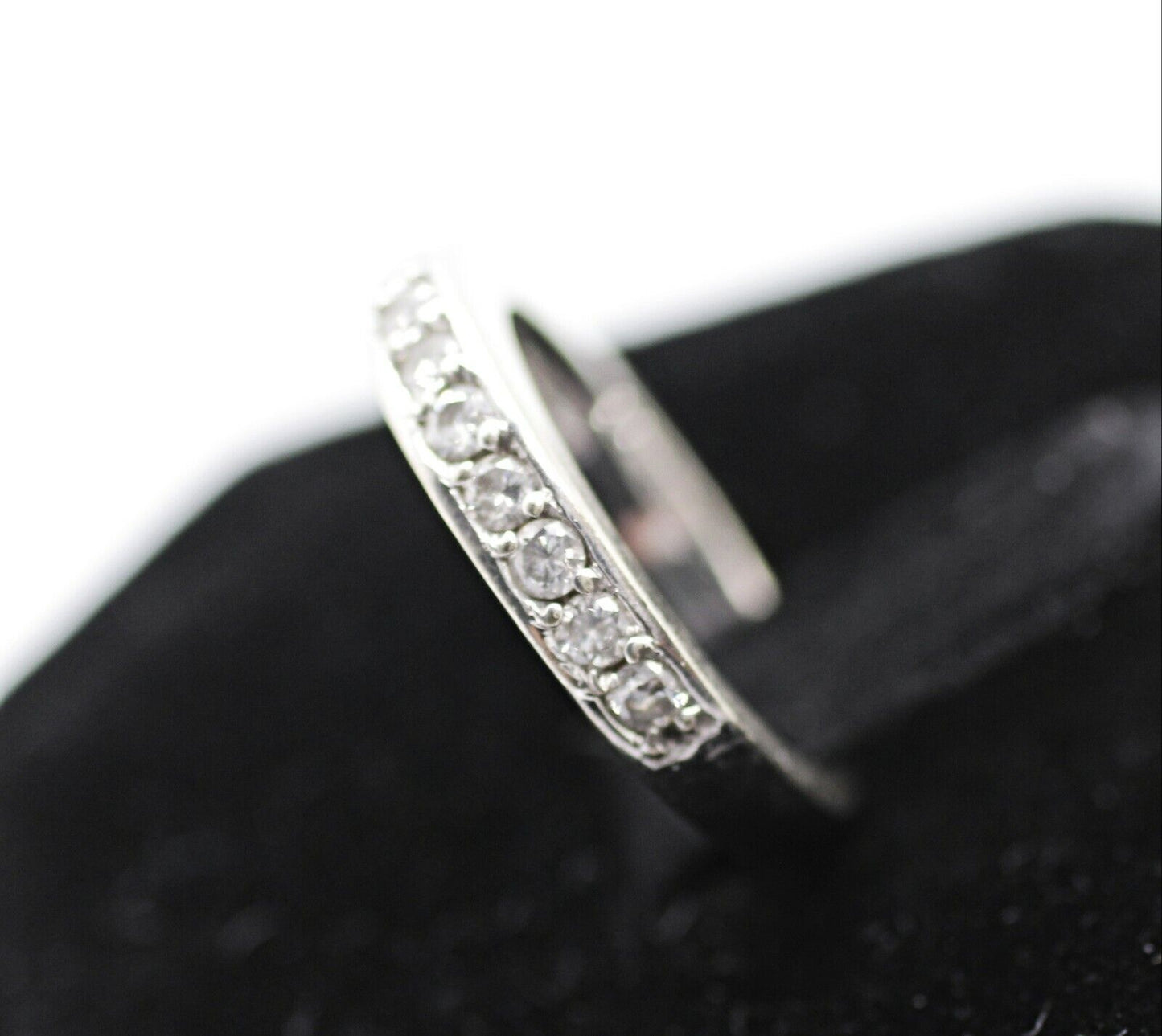 Diamond Eternity Wedding Band Ring in 14k White Gold