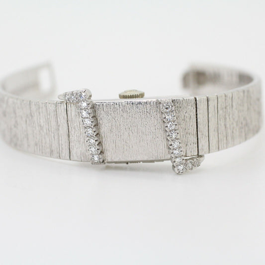 Baume Mercier 2 in 1 Bracelet & Watch With Diamond-Set Bezel in 14k White Gold