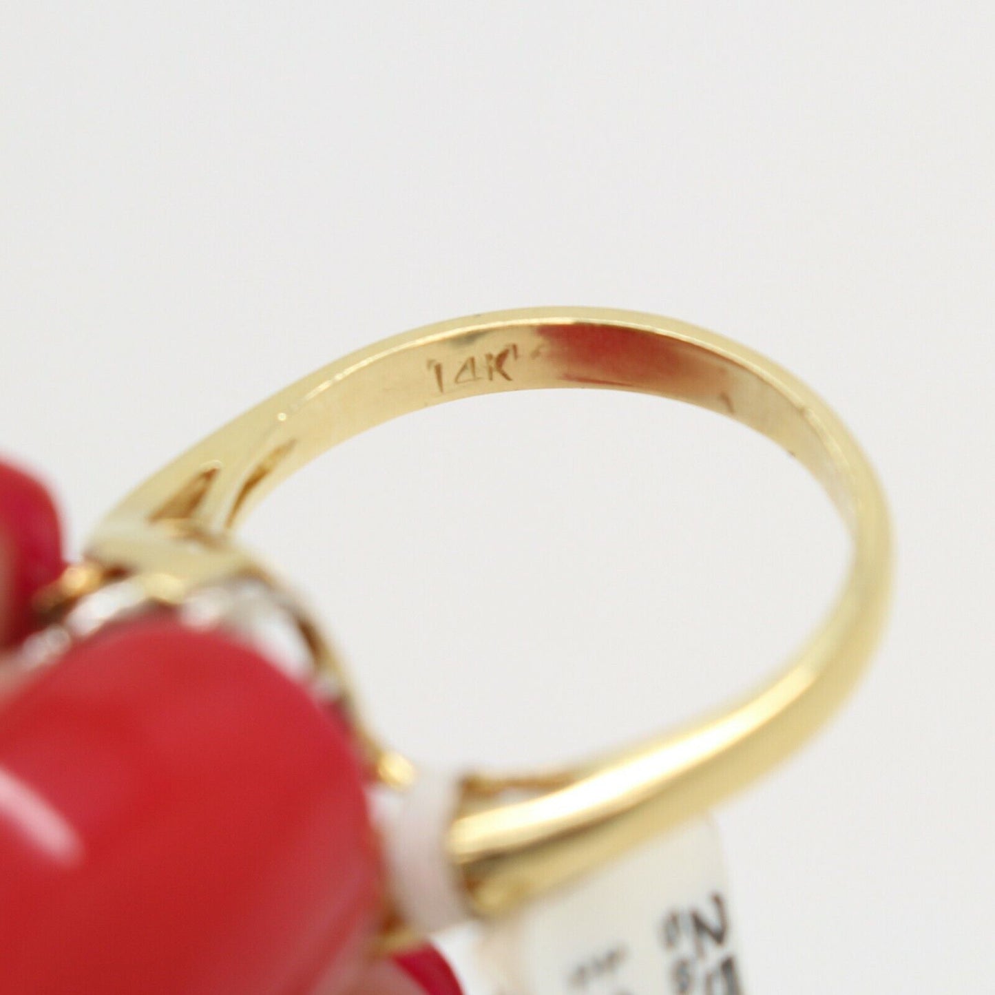 14k Yellow Gold Natural Diamond Cocktail Ring 0.50cttw 4gr Size 6