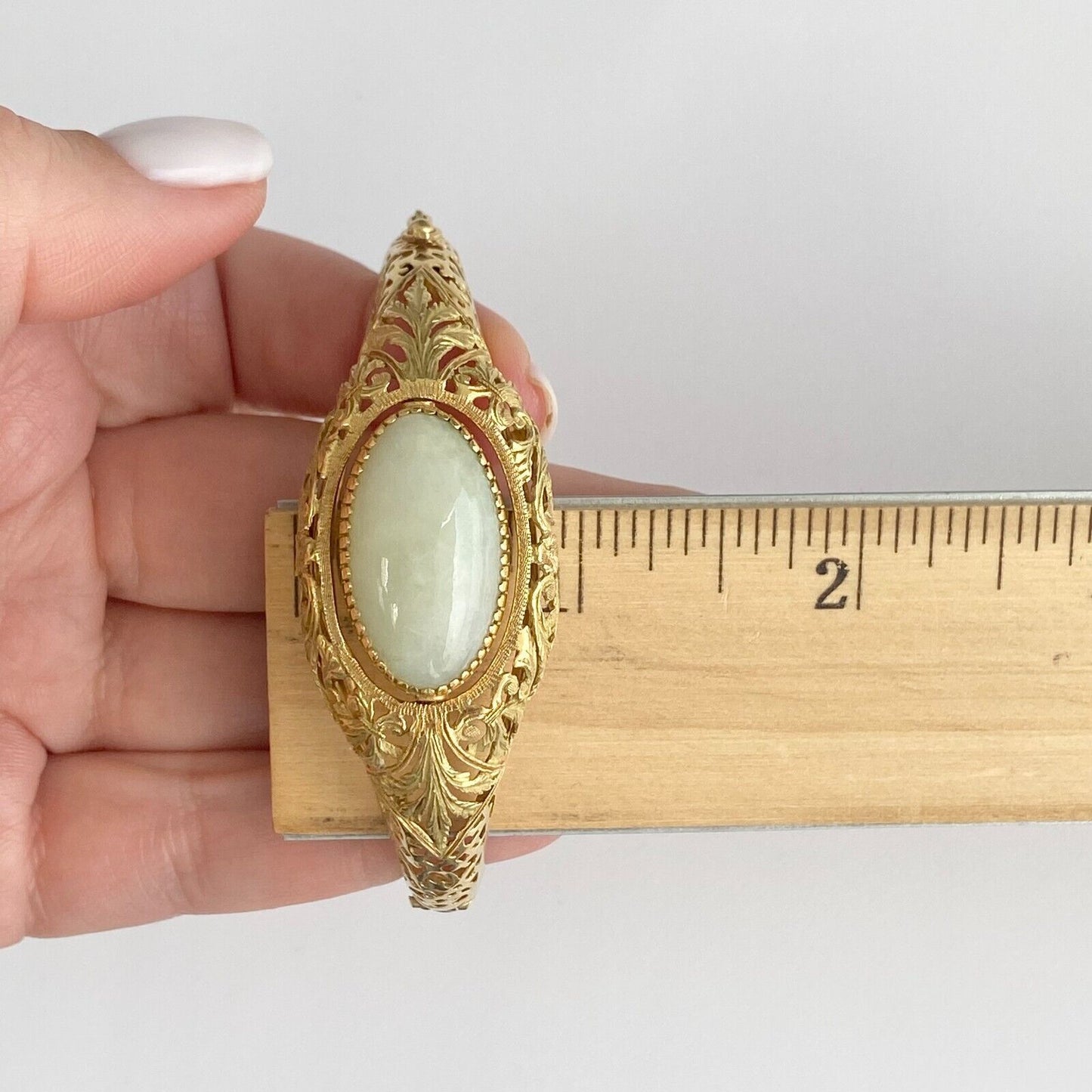 Vintage Flip Jade, Ruby, Turquoise Bangle Bracelet in 18k Yellow Gold