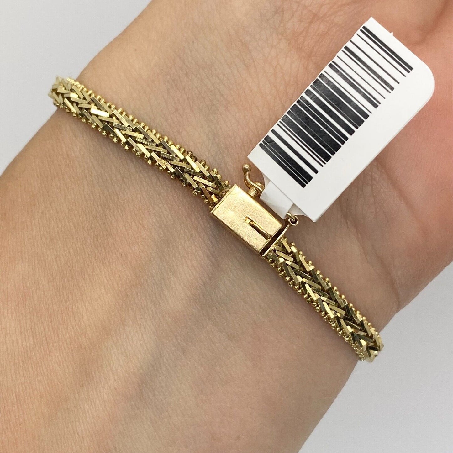 14k Yellow Gold Chain Bracelet 8.90gr; 7" 4.37mm