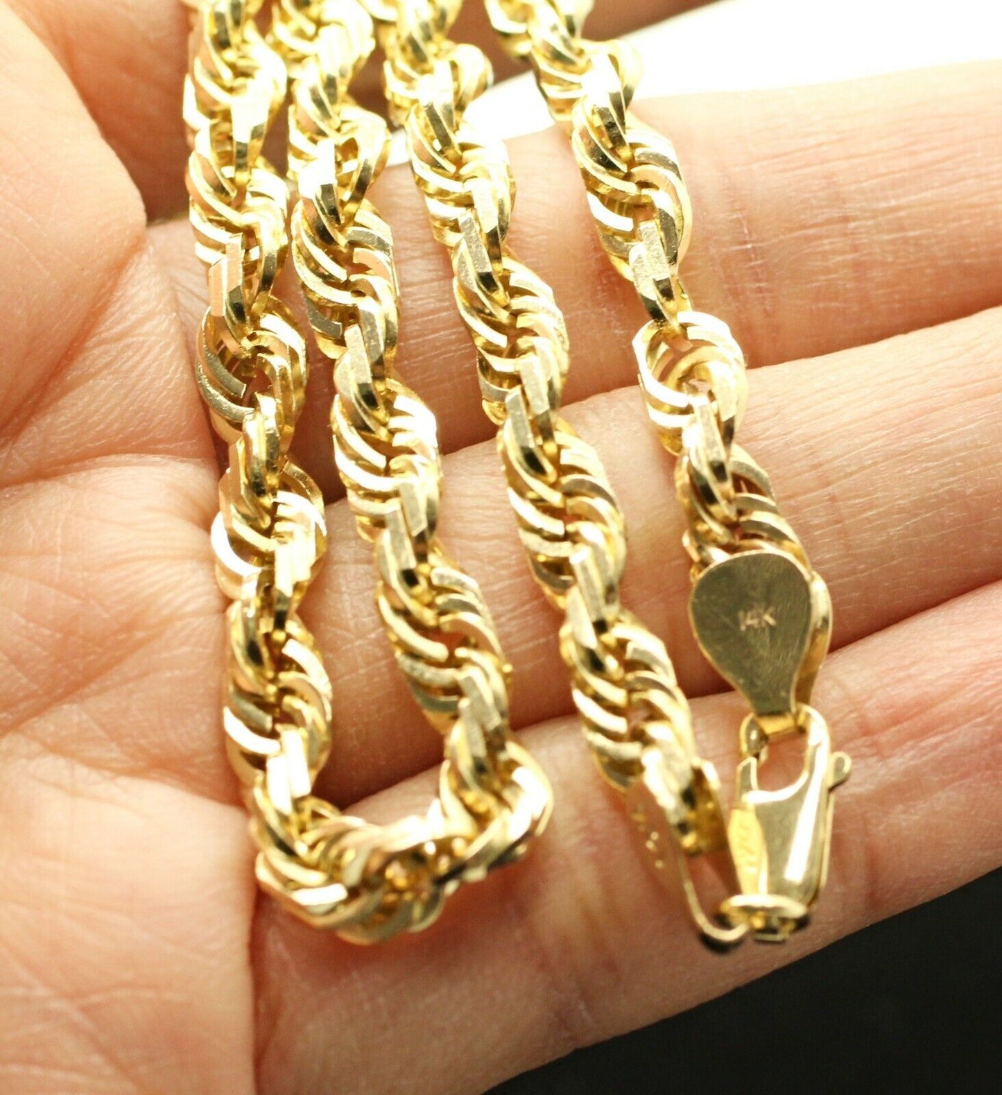 Rope Chain in 14k Yellow Gold 33.50grs 18inch