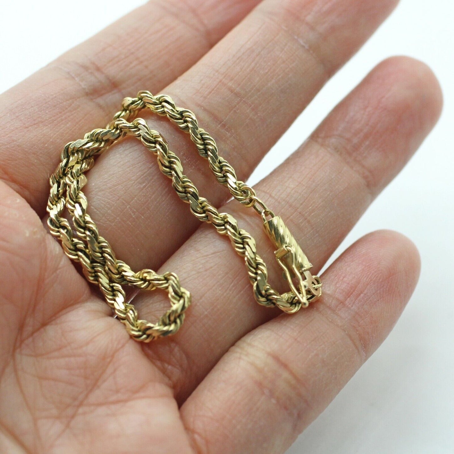 Women's Rope Chain Bracelet in 14kt Yellow Gold 5.50grs