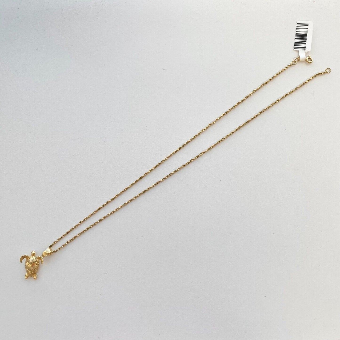 14k Yellow Gold Turtle Pendant With Chain