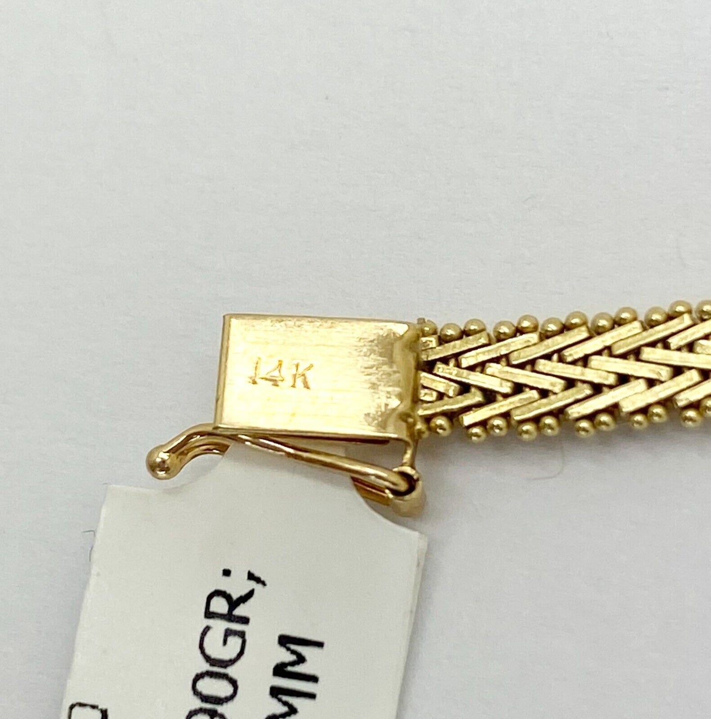 14k Yellow Gold Chain Bracelet 8.90gr; 7" 4.37mm