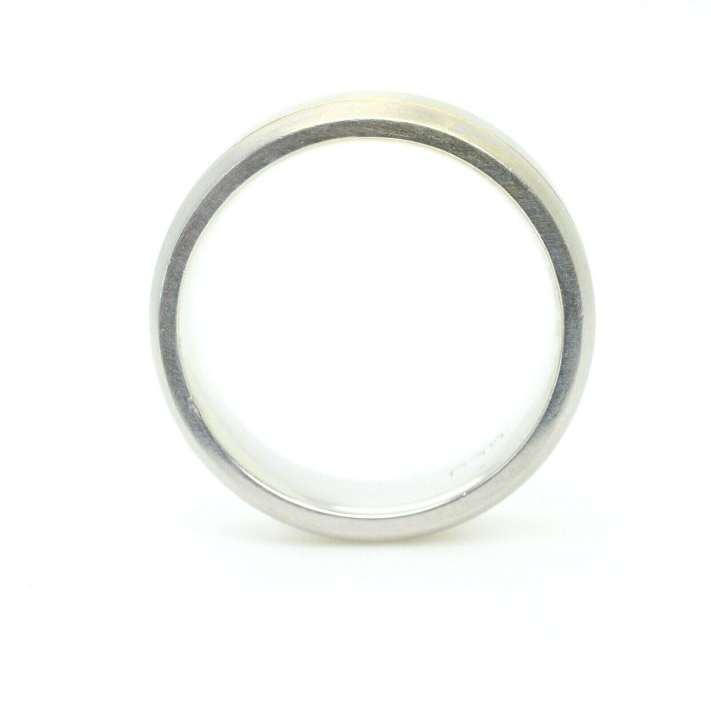7mm Men's Matte Finish Wedding Band Ring in 14k Two Tone Gold