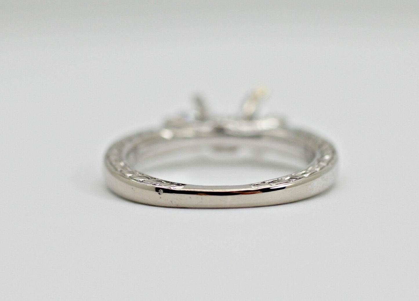 19K WHITE GOLD SCOTT KAY SEMI MOUNT RING 0.49CTW G VS1 5US, FIT. RD 6.3 - 6.6mm