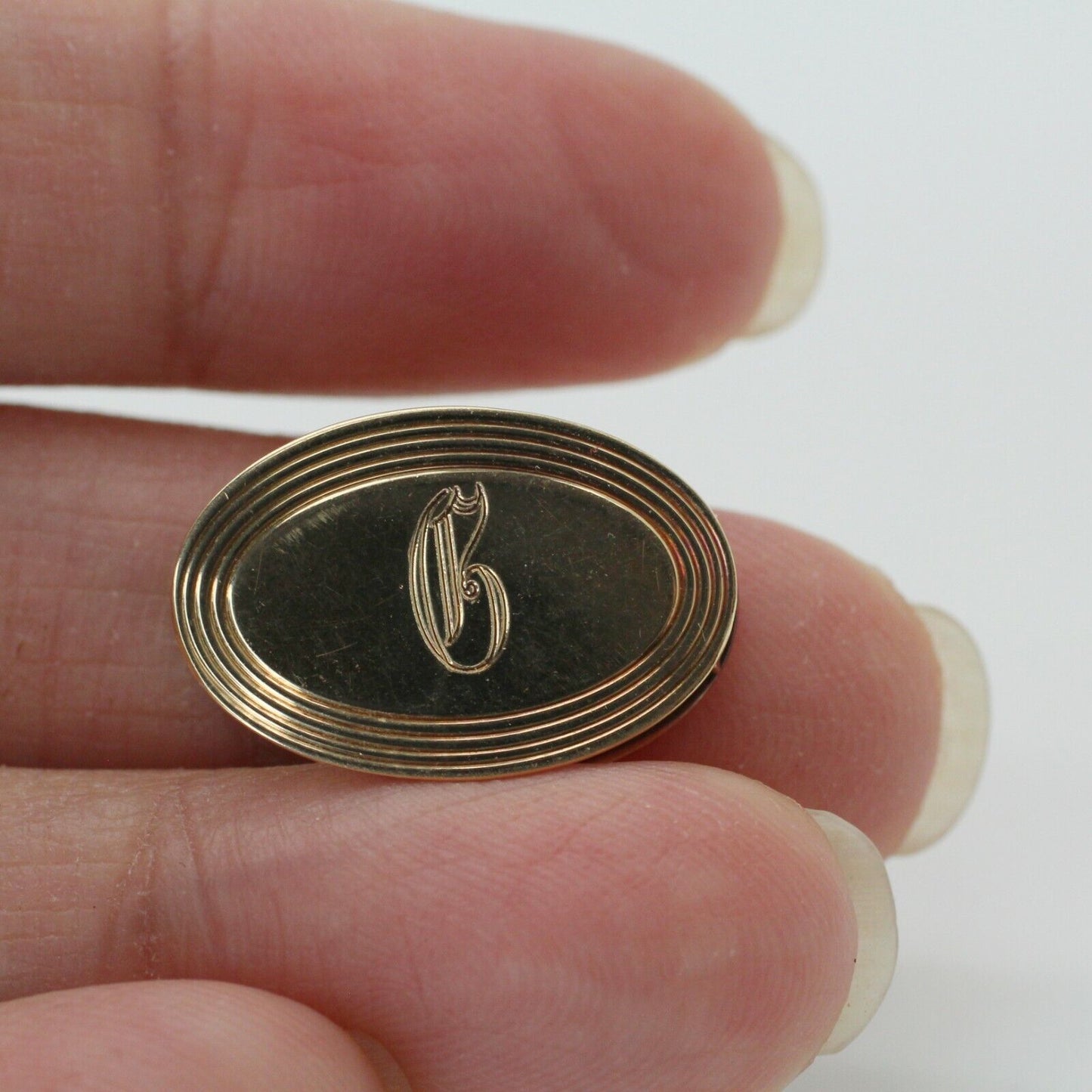 14k Yellow Gold Men's Cufflink/Clip 3.5grs