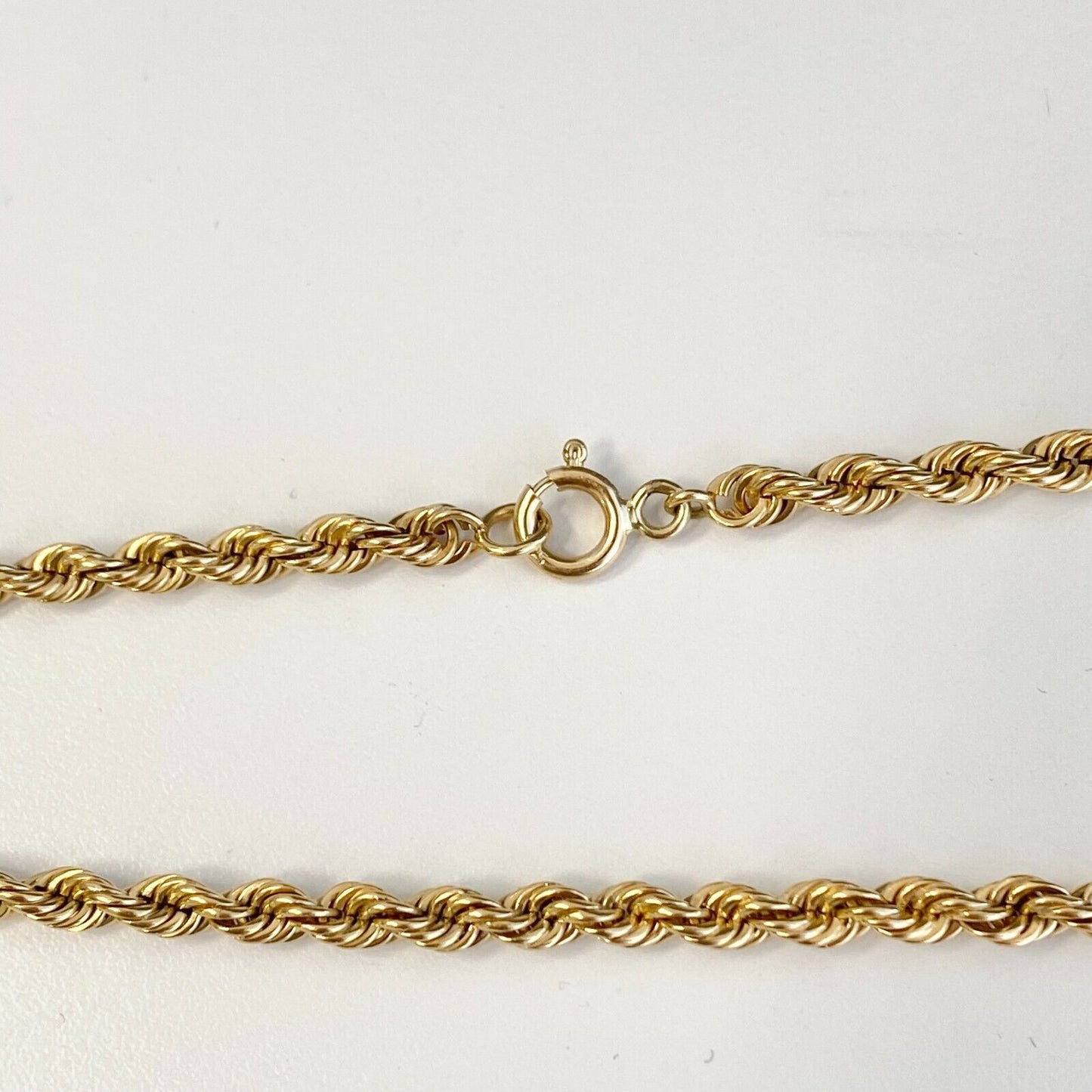 Thick Rope Chain Necklace Choker in 14k Yellow Gold
