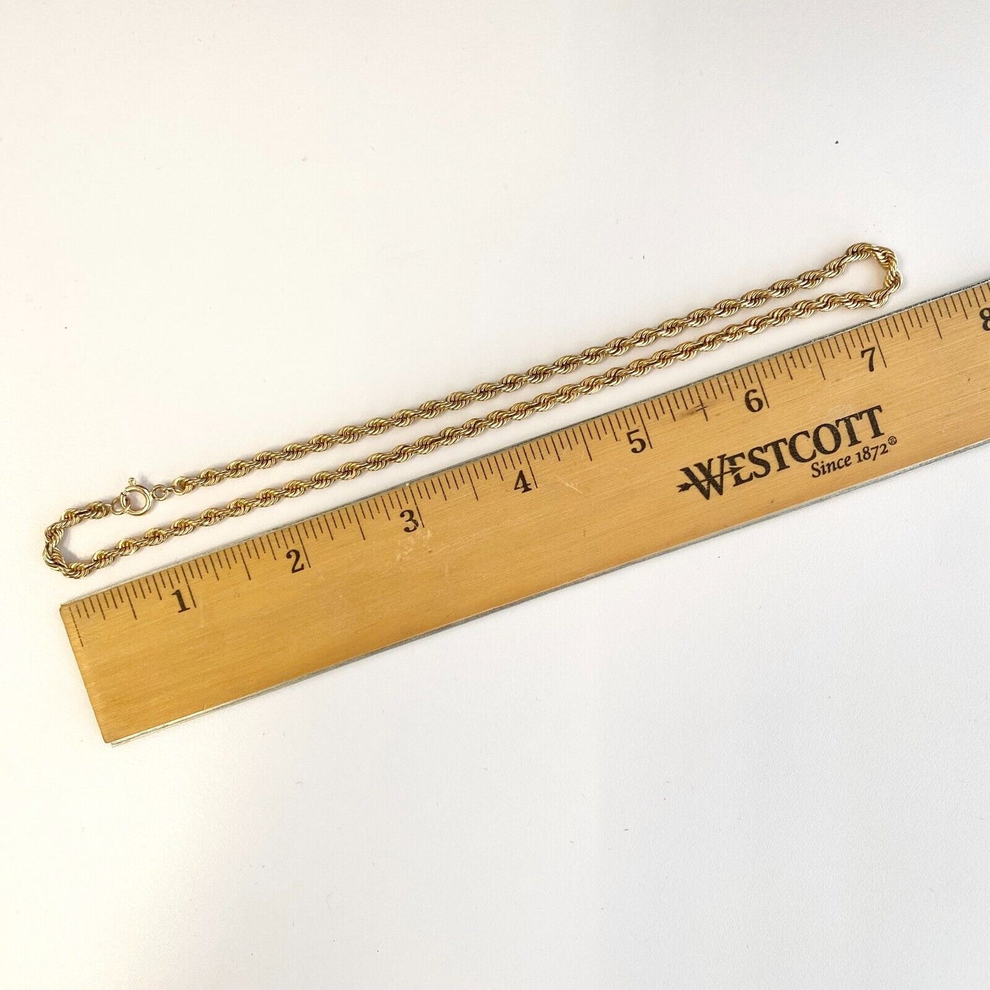 Thick Rope Chain Necklace Choker in 14k Yellow Gold