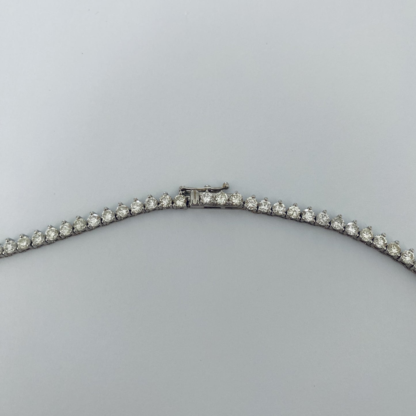 19.10Ctw Diamond Graduated Necklace 18K White Gold