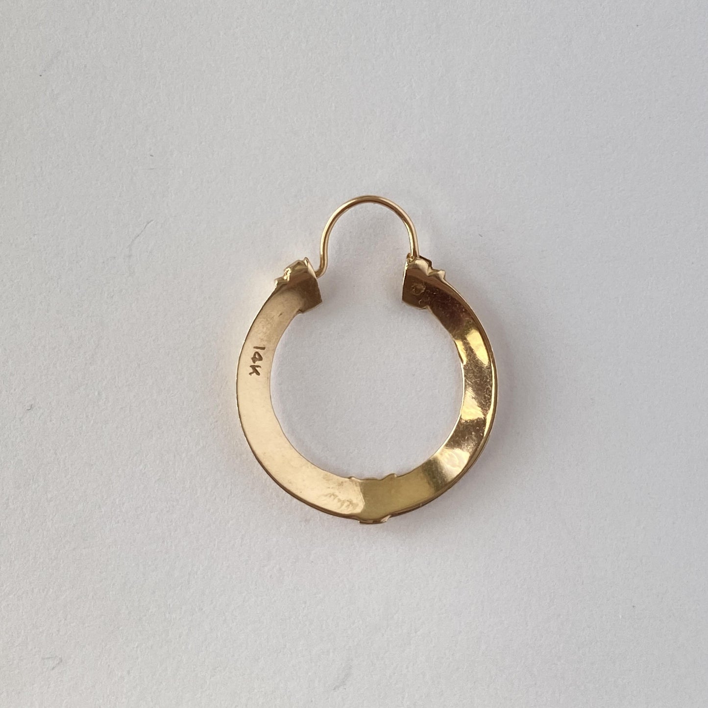 Loop Earrings 14K Yellow Gold 3.62G