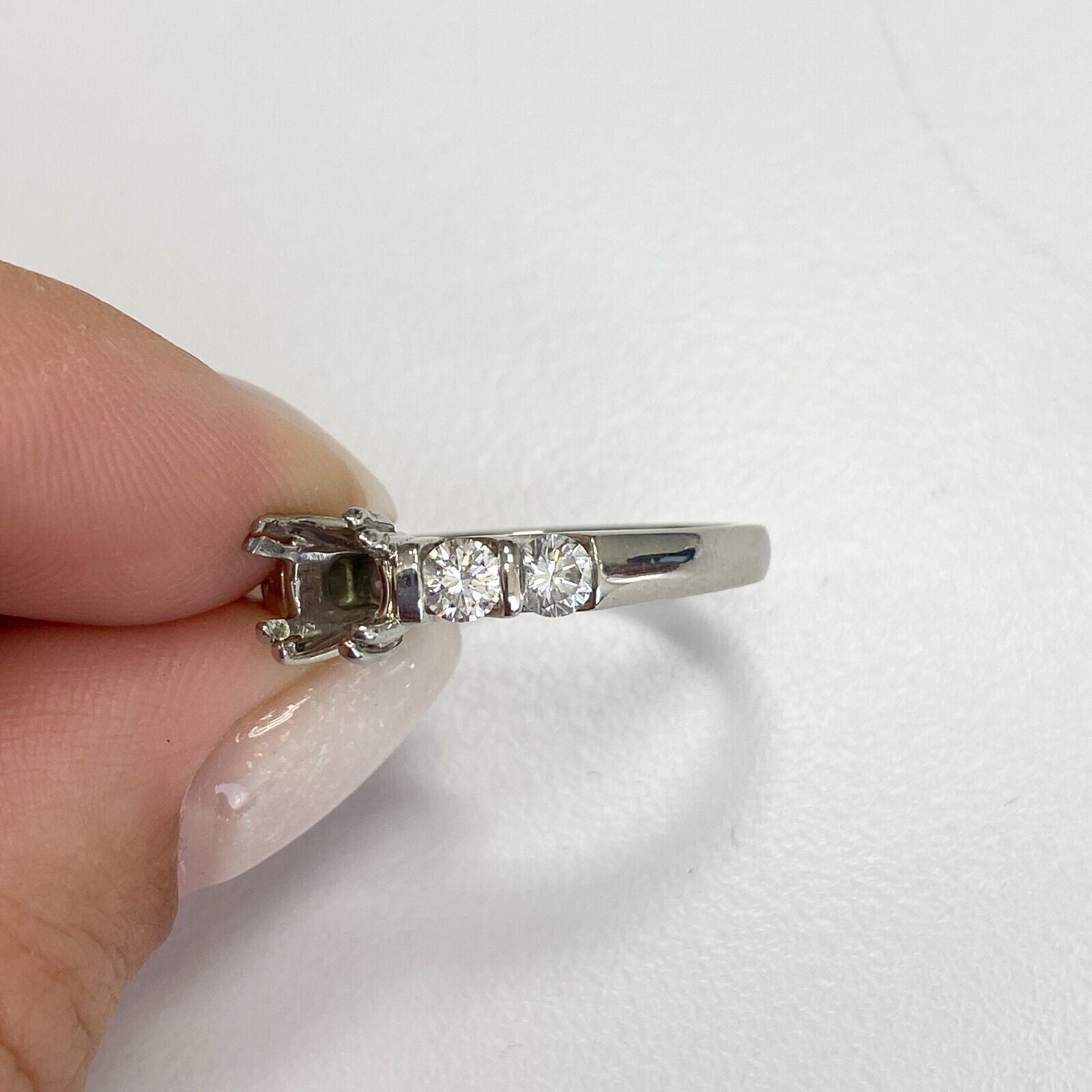 Veragio Platinum Diamond Setting Mounting Ring