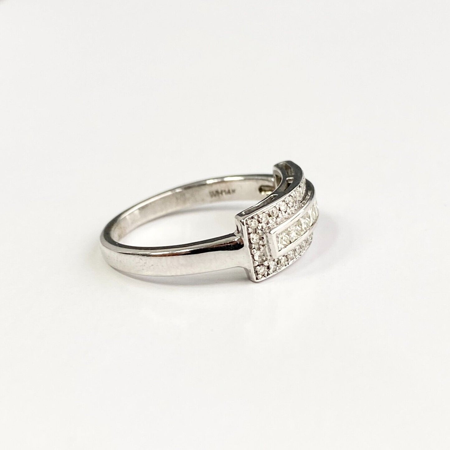 14k White Gold Diamond Weddiing Coctail Ring