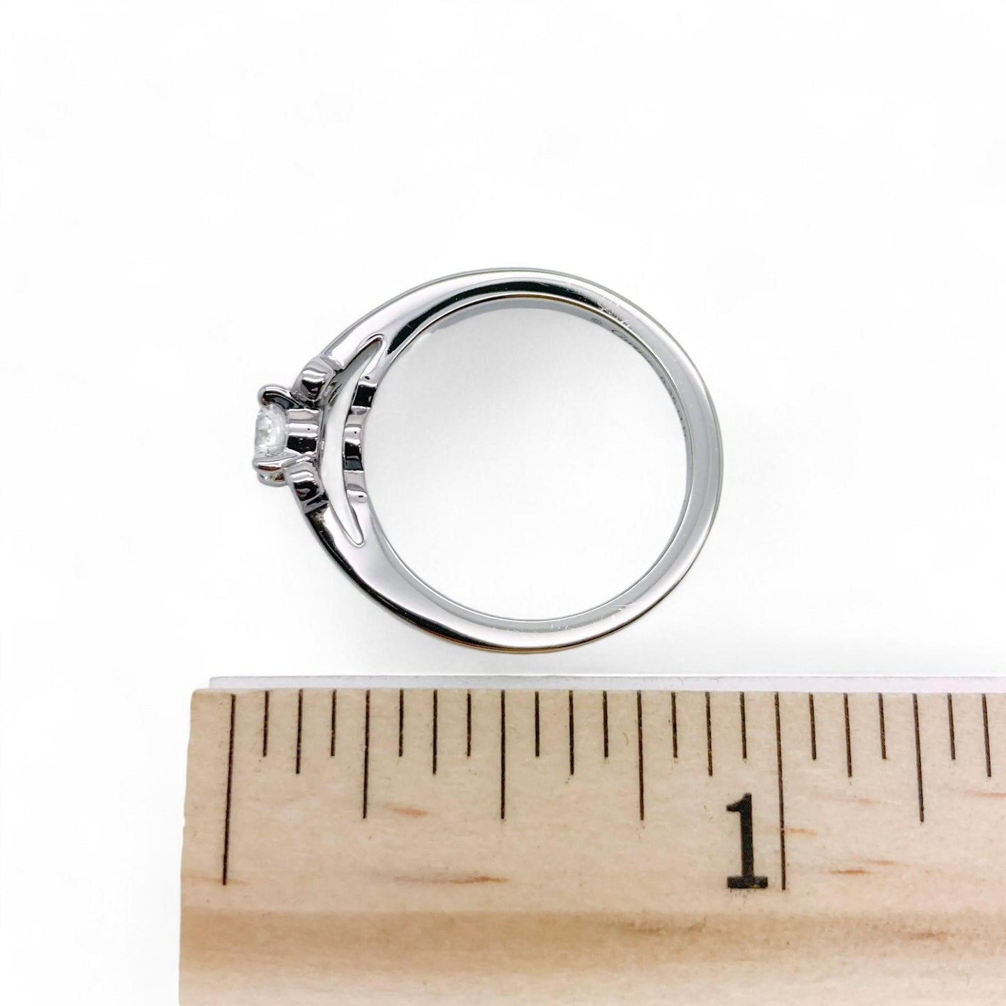 0.73 cttw White Dimaond CARTIER Ring Platimun 5.5 US 5.1g