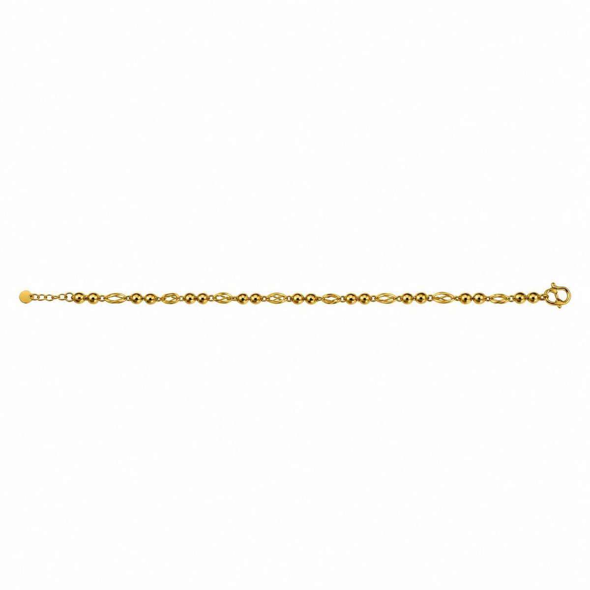 24k Yellow Gold S Lock Bracelet 5.65g.
