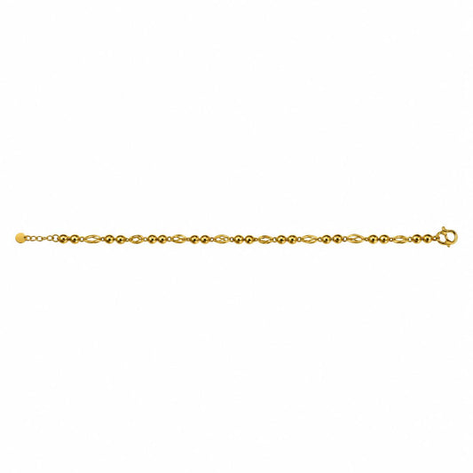 24k Yellow Gold S Lock Bracelet 5.65g.