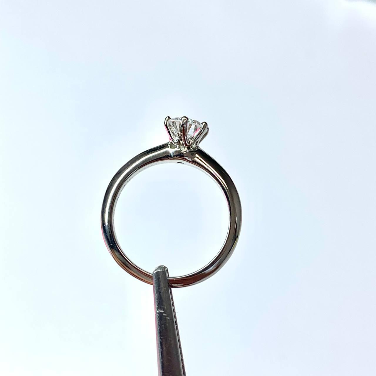 0.68 ct. Platinum Tiffany Ring 4.5 US
