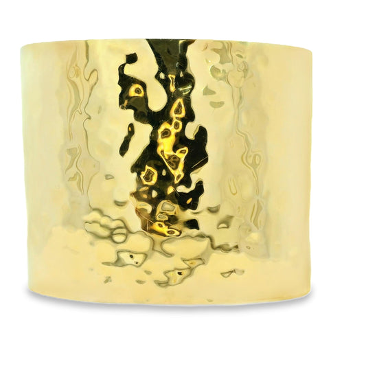 14k Yellow Gold Hammered Cuff Bracelet 44.71g.