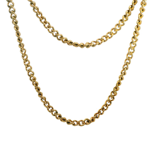 14k Rose Gold Crub Link Chain 18.25g. 28"